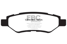 Cargar imagen en el visor de la galería, Pastillas de freno traseras EBC Redstuff para Cadillac CTS 3.0 08-13