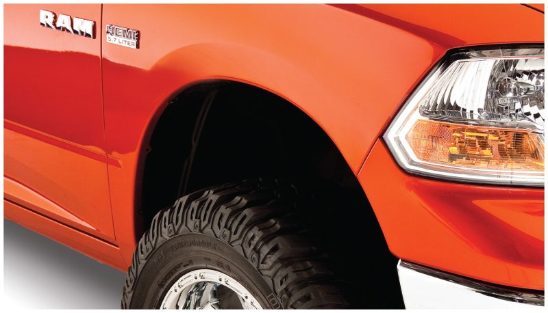 Guardabarros estilo bolsillo para Dodge Ram 1500 Fleetside Bushwacker 09-18, 4 piezas, 67,4/76,3/96,3 pulgadas, color negro