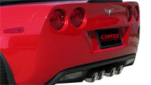 Cargar imagen en el visor de la galería, Corsa 2012-2013 Chevrolet Corvette C6 ZR1 Sport Cat-Back Dual Rear Exit w/ Twin 4.0in Pol Tips