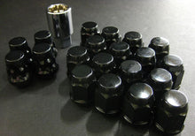 Cargar imagen en el visor de la galería, Project Kics 16 LUGS + 4 LOCKS Black Bullock And Nut Set - 12X1.50