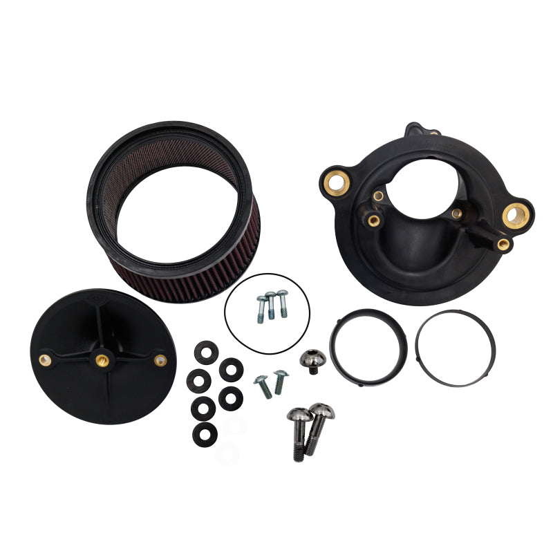 S&S Cycle M8 Gen 2 Models Stealth Air Cleaner Kit w/ 1in Filter w/o Cover - 58/64/68mm Throttle Body