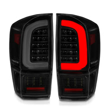 Cargar imagen en el visor de la galería, ANZO 16-21 Toyota Tacoma LED Tail Lights - w/ Light Bar Sequential Black Housing &amp; Smoke Lens