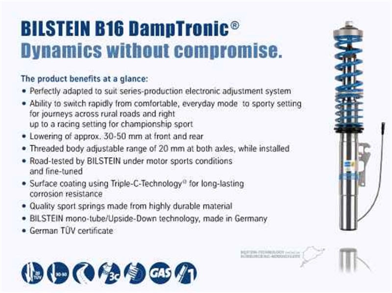 Bilstein B16 DampTronic Coilover Kit — Fits 2006-2010 BMW E60 M5
