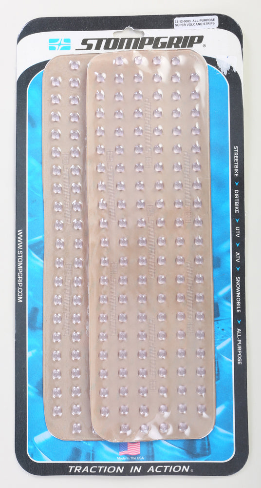 2/PK Stompgrip Strips Clear Super Volcano (33-12-0002C)