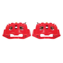 Cargar imagen en el visor de la galería, Pinzas traseras Power Stop rojas con soportes para Chevrolet Silverado 2500 HD 11-19 (par)