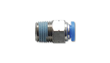 Cargar imagen en el visor de la galería, Vibrant Male Straight Pneumatic Vacuum Fitting 1/8in NPT Thread for use with 3/8in 9.5mm OD tubing