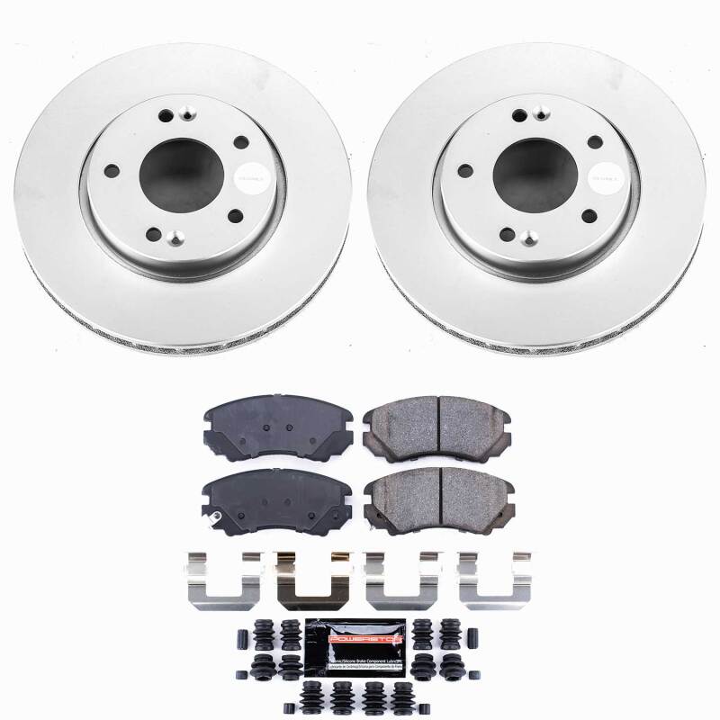 Power Stop 10-11 Kia Soul Front Z23 Coated Brake Kit