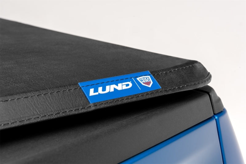 Cubierta de lona plegable triple Genesis para Ford Ranger (caja de 6 pies) Lund 19-23, color negro