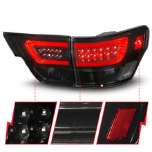 Cargar imagen en el visor de la galería, ANZO 11-13 Jeep Grand Cherokee LED Taillights w/ Lightbar Black Housing/Smoke Lens 4pcs