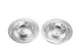 Power Stop 17-18 Honda Civic Si Rear Evolution Drilled & Slotted Rotors - Pair