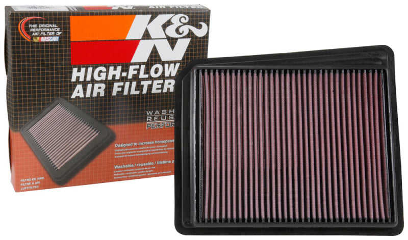 K&N 33-5062 Drop-In Air Filter — Fits 2017-2024 Nissan Titan V8-5.6L