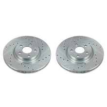 Cargar imagen en el visor de la galería, Power Stop 18-20 Ford Transit Connect Front Evolution Drilled &amp; Slotted Rotors - Pair