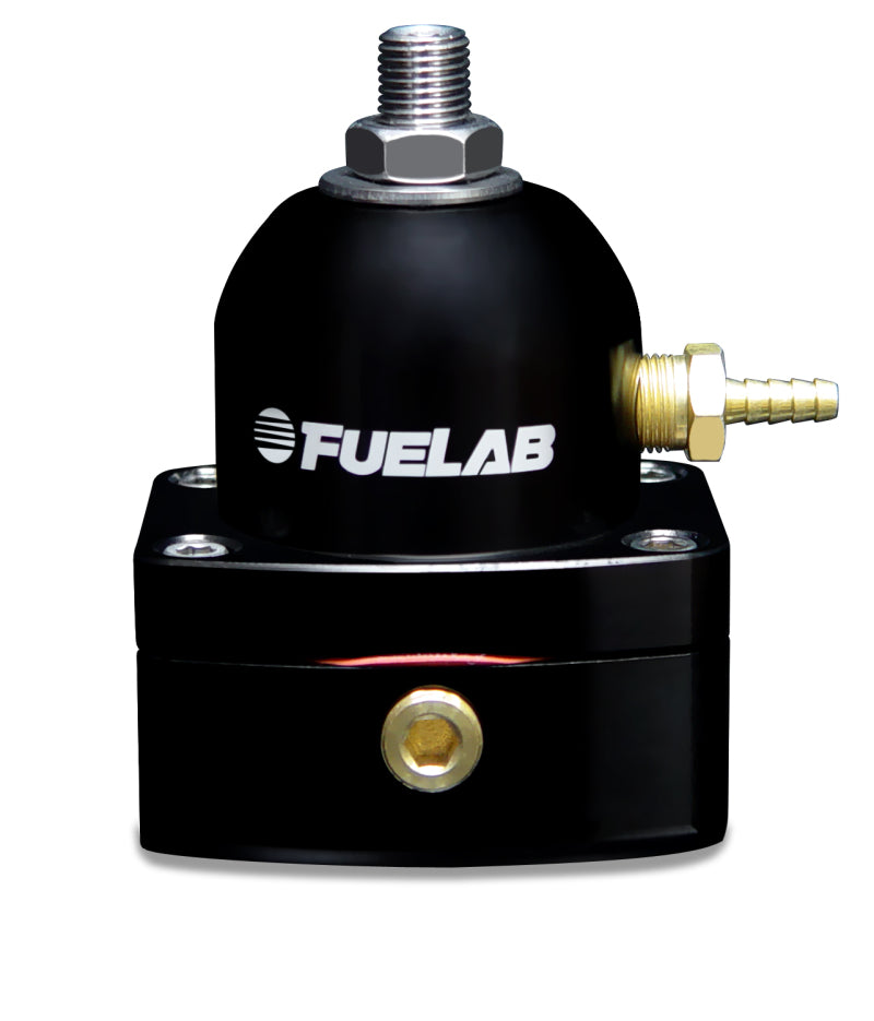 Fuelab 515 EFI FPR ajustable 25-90 PSI (2) -6AN de entrada (1) -6AN de retorno - Negro