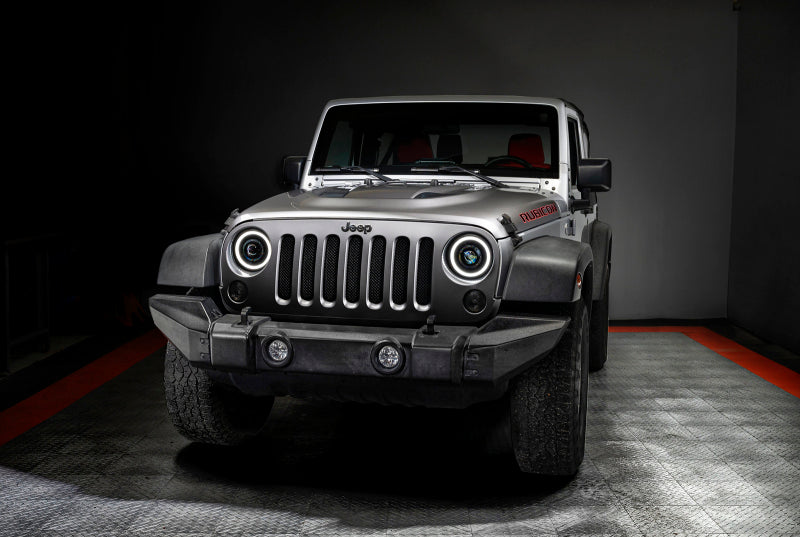 Faros delanteros biled con interruptor Oculus de 7 pulgadas para Jeep Wrangler JK de ORACLE Lighting 0718 VER GARANTÍA