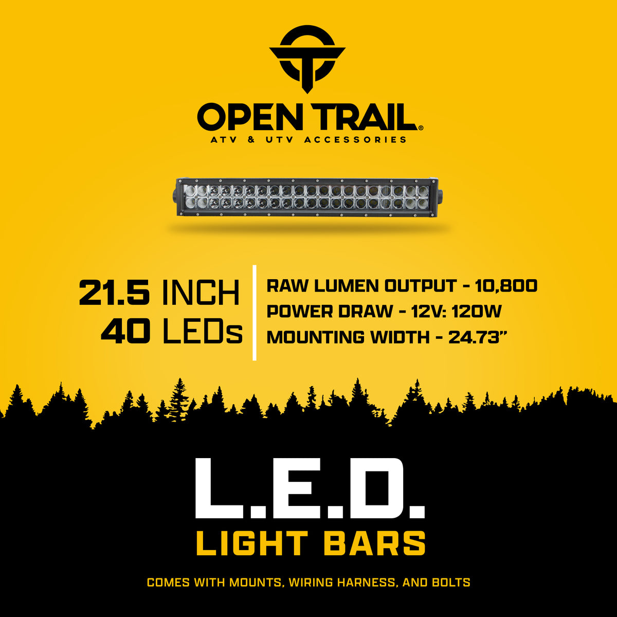 Open Trail LED Light BAR 21.5" (HML-BC2120 COMBO)