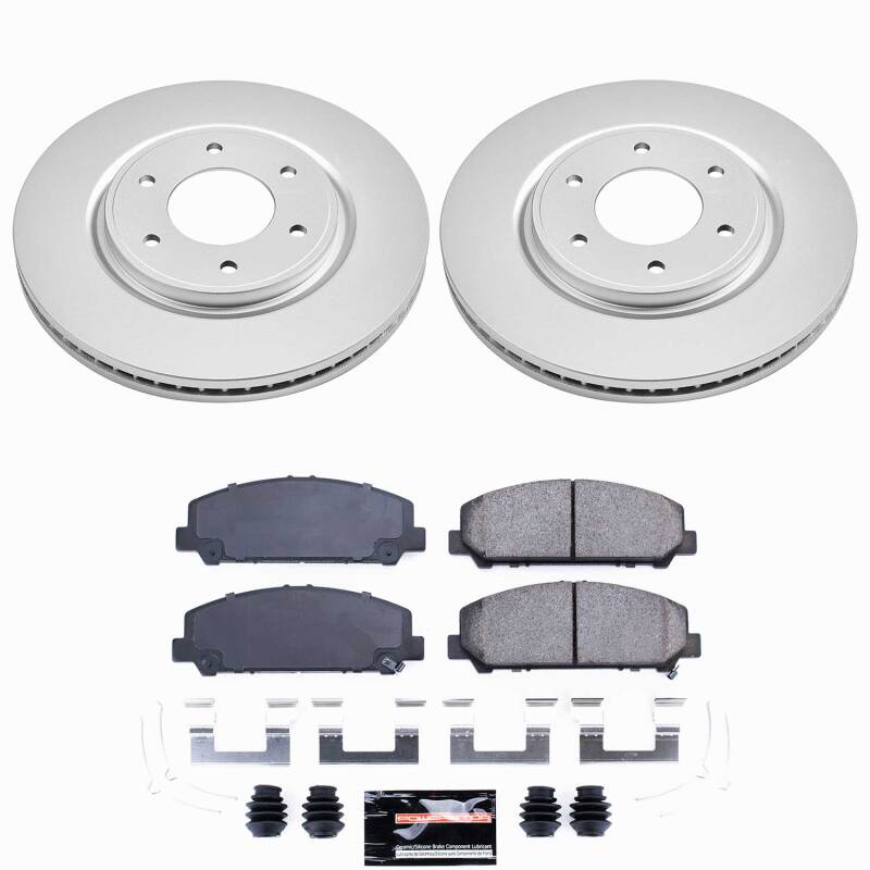 Power Stop 12-15 Nissan Armada Front Z23 Coated Brake Kit