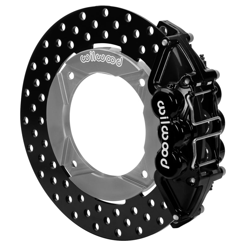 Wilwood 2020+ Polaris RZR Pro UTV6 Rear Kit 11.25in - BlackCalipers/Drilled Rotors