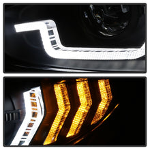 Cargar imagen en el visor de la galería, Spyder 16-18 Honda Civic 4Dr w/LED Seq Turn Sig Lights Proj Headlight - Black - PRO-YD-HC16-SEQ-BK