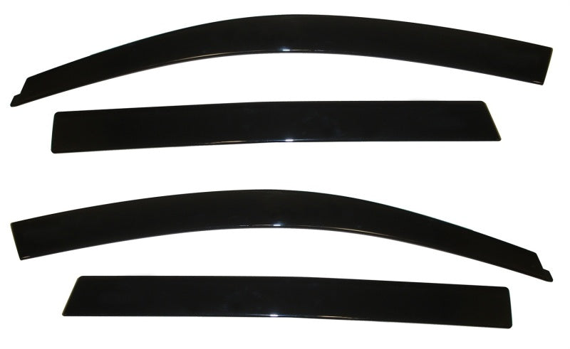 AVS 09-17 Chevy Traverse Ventvisor Low Profile Deflectors 4pc - Smoke