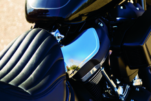 Load image into Gallery viewer, Kuryakyn Saddle Shields Heat Deflectors 18-Up Softail Models Smoke