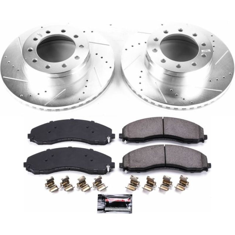 Power Stop Z36 Truck & Tow Brake Kit — Front Fits 2017-2022 Ford F-450 Super Duty