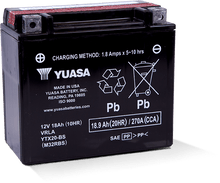 Cargar imagen en el visor de la galería, Yuasa YTX20-BS Maintenance Free AGM 12 Volt Battery (Bottle Supplied)