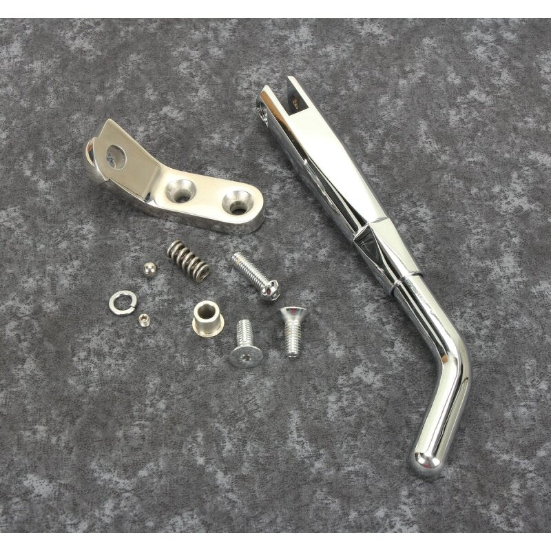Bikers Choice Adjustable Kickstand Chrome — Fits 89-99 Harley-Davidson Softail