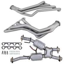 Load image into Gallery viewer, BBK 79-93 Ford Mustang 5.0L 1-5/8 Long Tube Headers w/High Flow Catted X-Pipe (Ti Ceramic)