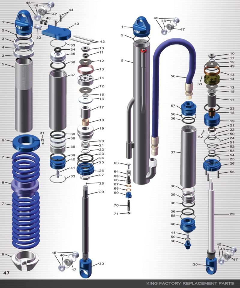 King Shocks 2.5 Bump Stop 2.5in Travel — Universal Fit