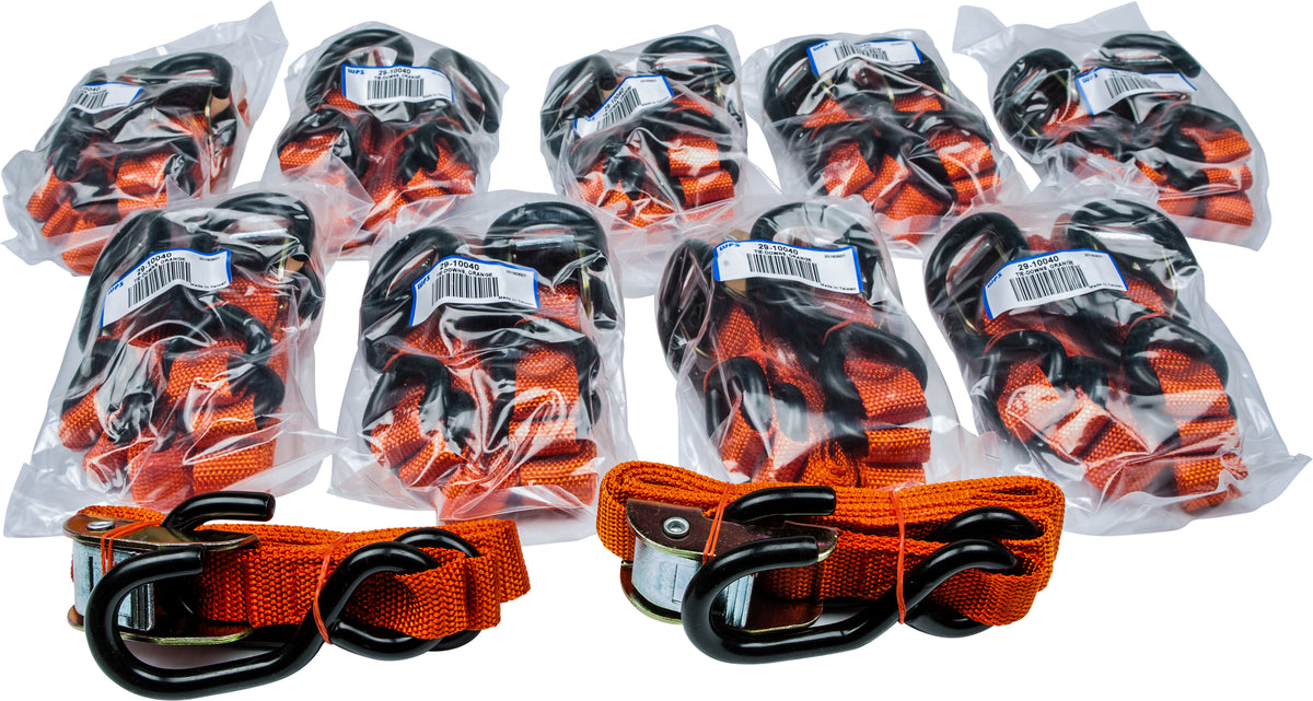 Fire Power 1" TIE-Down Orange 10/Pairs (21269BULK)