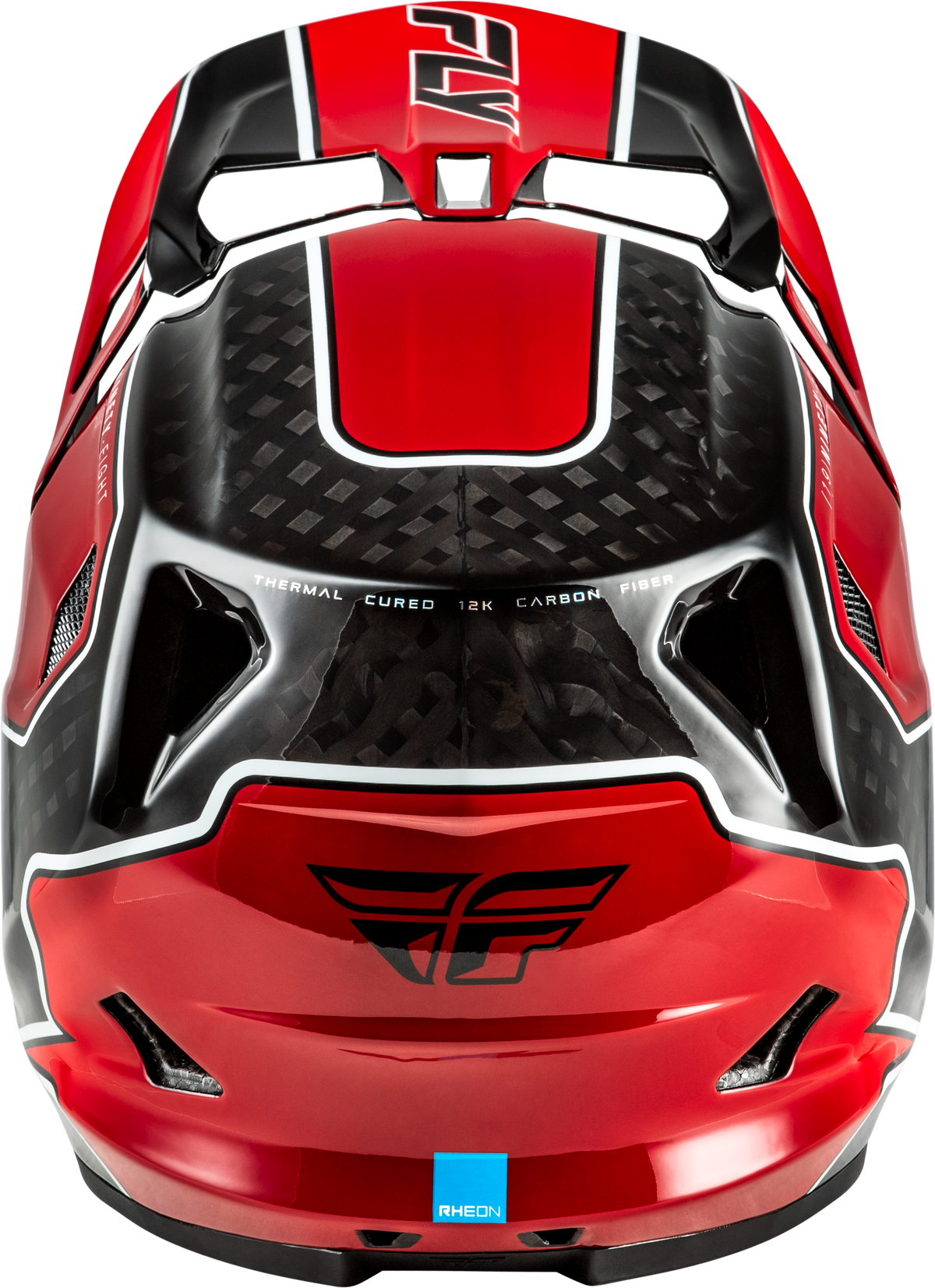 Fly Racing Werx-R Flow Carbon Helmet Black Carbon/RED LG (73-9231L)