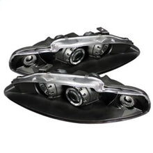 Cargar imagen en el visor de la galería, Faros delanteros de proyector Spyder Mitsubishi Eclipse 95-96 LED Halo negro alto H1 bajo H1 PRO-YD-ME95-HL-BK