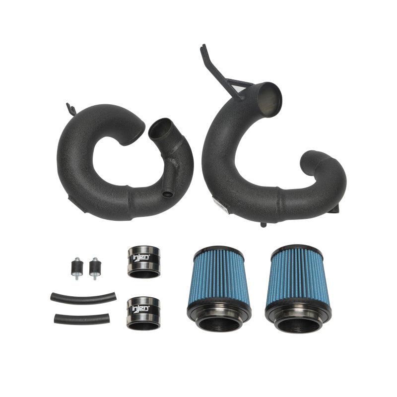 Injen SP1351WB Wrinkle Black Short Ram Air Intake — Fits 19-23 Genesis G70 3.3L Twin Turbo