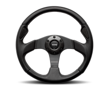 Cargar imagen en el visor de la galería, Momo Jet Steering Wheel 350 mm -  Black AirLeather/Black Spokes