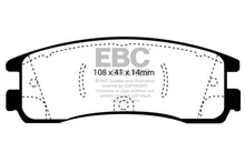 Cargar imagen en el visor de la galería, EBC 08-09 Buick Allure (Canada) 5.3 Greenstuff Rear Brake Pads