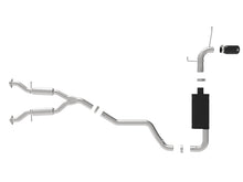 Cargar imagen en el visor de la galería, aFe Large Bore HD 3in 304 SS Cat-Back Exhaust w/ Black Tips 14-19 Jeep Grand Cherokee (WK2) V6-3.6L