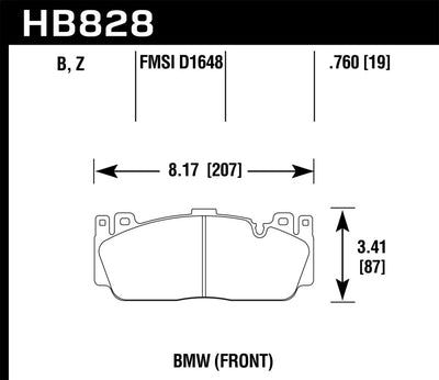Hawk Performance HPS 5.0 Brake Pads Front — Fits 2013-2019 BMW M5/M6