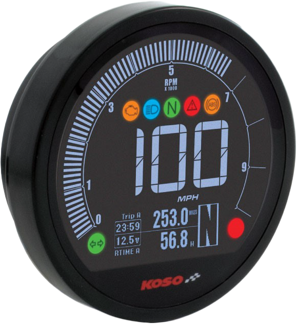 KOSO DL-04HD Multifunction Meter `04-13 XL 04-11 FXD (BA077400)