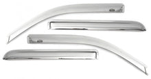 Cargar imagen en el visor de la galería, Deflectores de ventana delantera y trasera de montaje exterior GMC Acadia Ventvisor AVS 07-16, 4 piezas, cromados