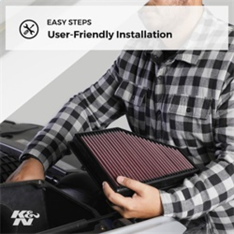 K&N Drop In Air Filter — 2012 Hyundai Santa Fe III L4-2.0L F/I