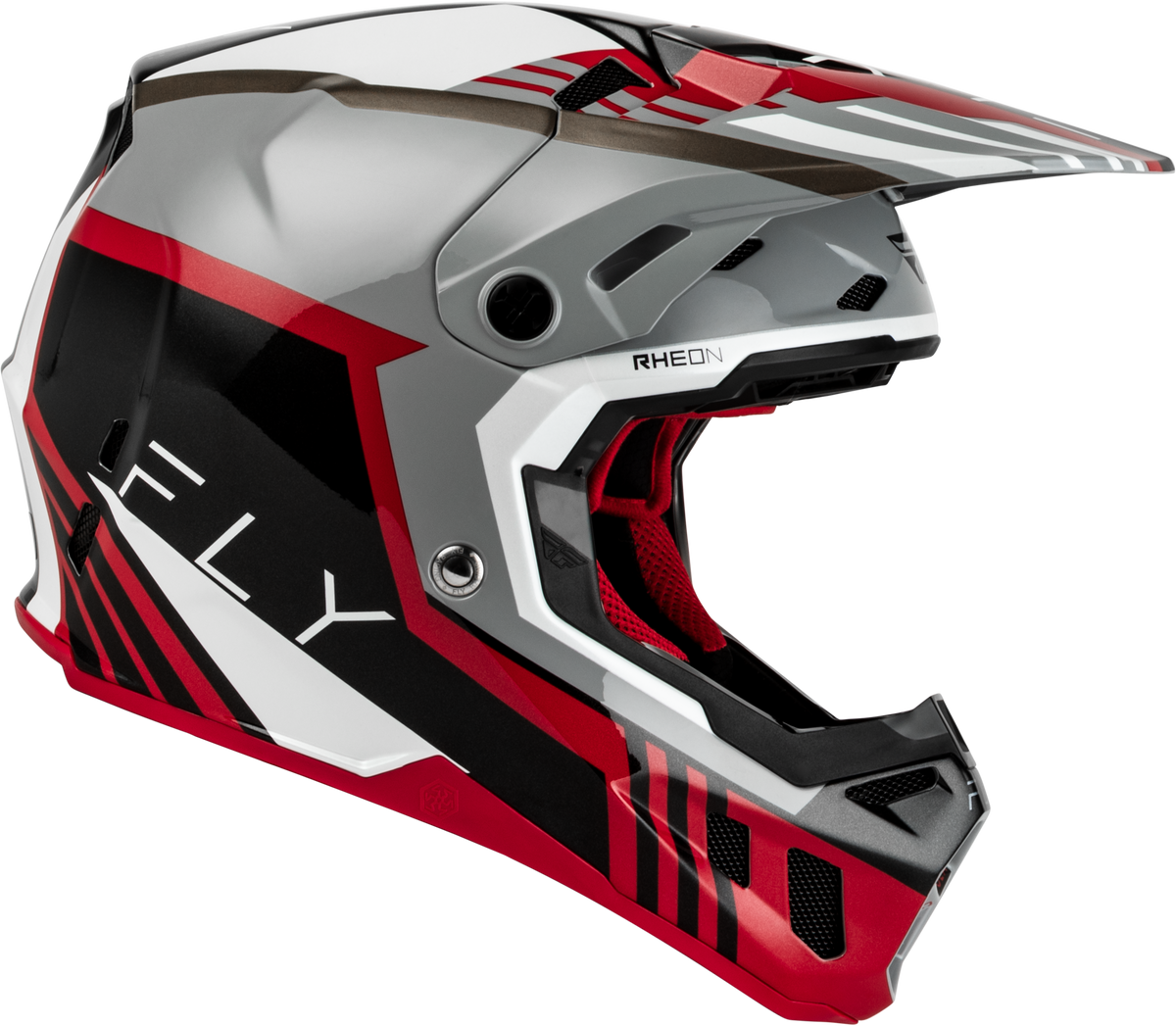 Fly Racing Formula CC Strike Helmet Grey/RED/Black/White LG (73-4362L)