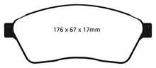 Cargar imagen en el visor de la galería, EBC 10-11 Cadillac SRX 2.8 Turbo Greenstuff Front Brake Pads