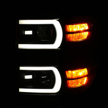 Cargar imagen en el visor de la galería, ANZO 14-15 Chevrolet Silverado 1500 Projector Headlights w/ Plank Style Switchback Black w/ Amber