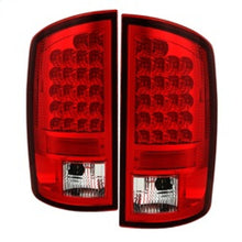 Cargar imagen en el visor de la galería, Luz trasera LED Spyder Dodge Ram 02-06 1500/Ram 2500/3500 03-06 roja transparente ALT-YD-DRAM02-LED-RC