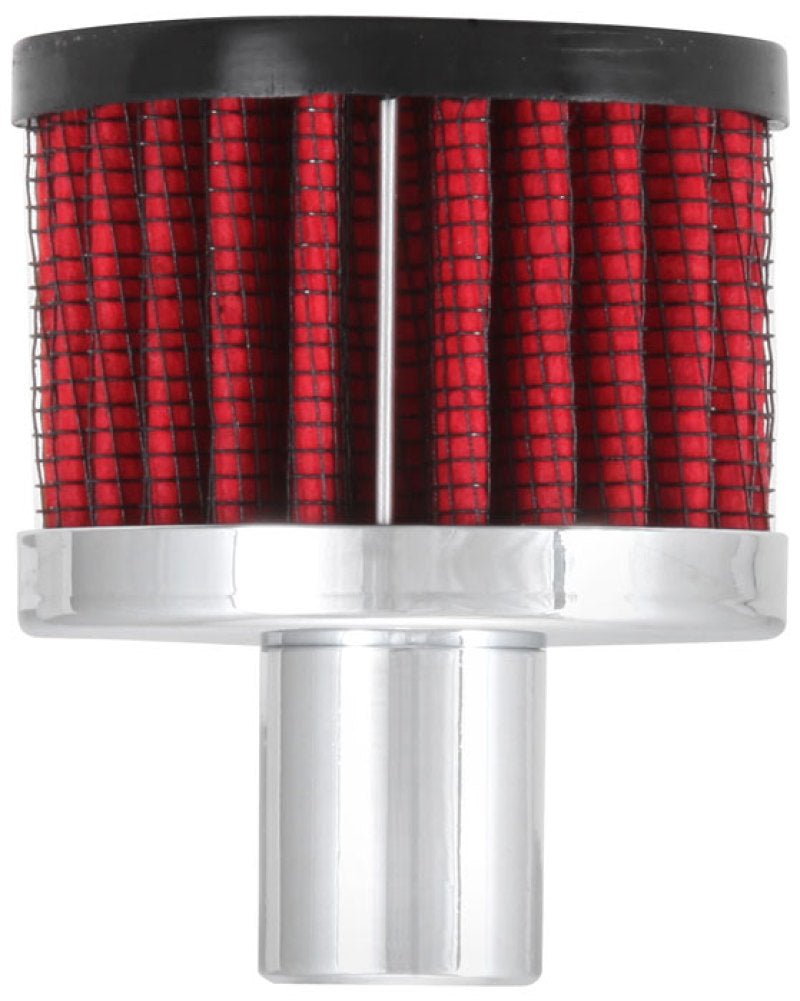 K&N 62-1030 Crankcase Vent Filter — .75in Vent, 2in OD, 1.5in Height, Rubber Top