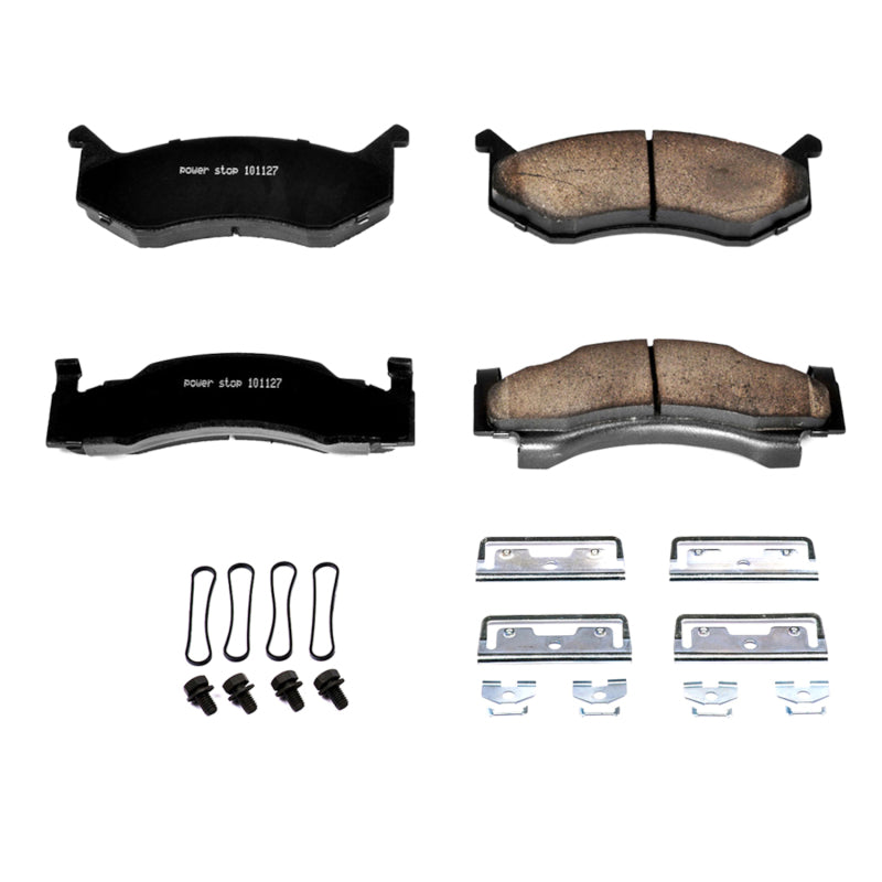 Power Stop 80-82 Chrysler Town & Country Front Z17 Evolution Ceramic Brake Pads w/Hardware