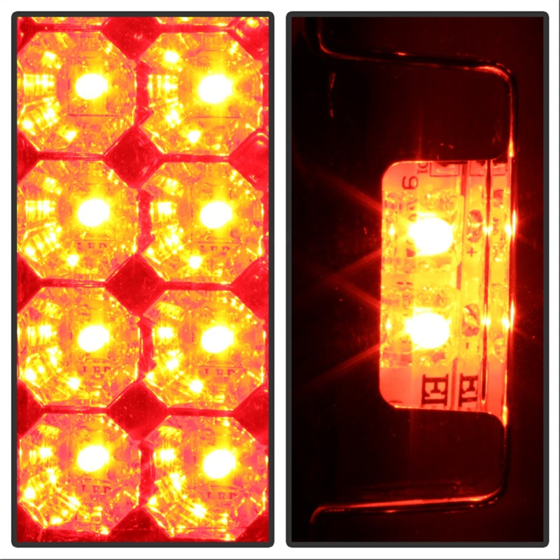 Luces traseras LED Spyder Ford F150 laterales 97-03/F250/350 Duty 99-07 rojas transparentes ALT-YD-FF15097-LED-RC