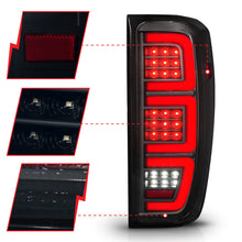 Cargar imagen en el visor de la galería, Anzo 19-23 GMC Sierra 1500/2500HD/3500HD Smoke Black Replacement Full LED Bar Tail Light