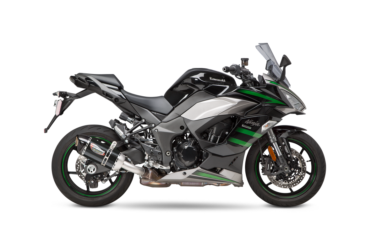 Yoshimura Exhaust Street Alpha Slip-on SS/CF KAW (14161BP220)