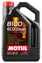 Cargar imagen en el visor de la galería, Motul 5L Synthetic Engine Oil 8100 0W20 Eco-Clean